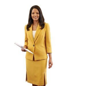 Black Label - 2-Piece Gold Skirt Suit